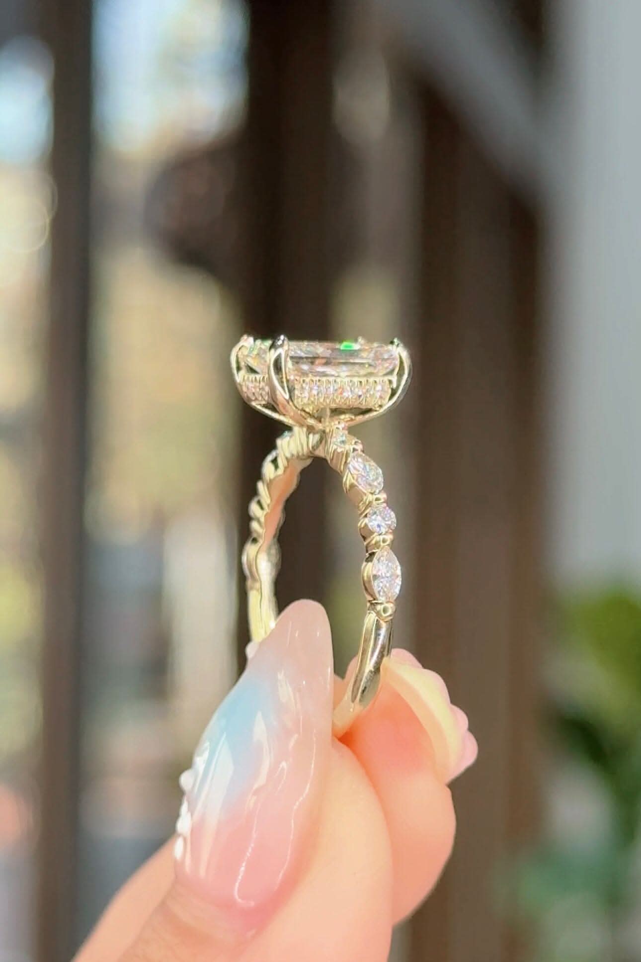 2.02ct D - VS1 Radiant Lab Diamond Rei - PBD Engagement Rings