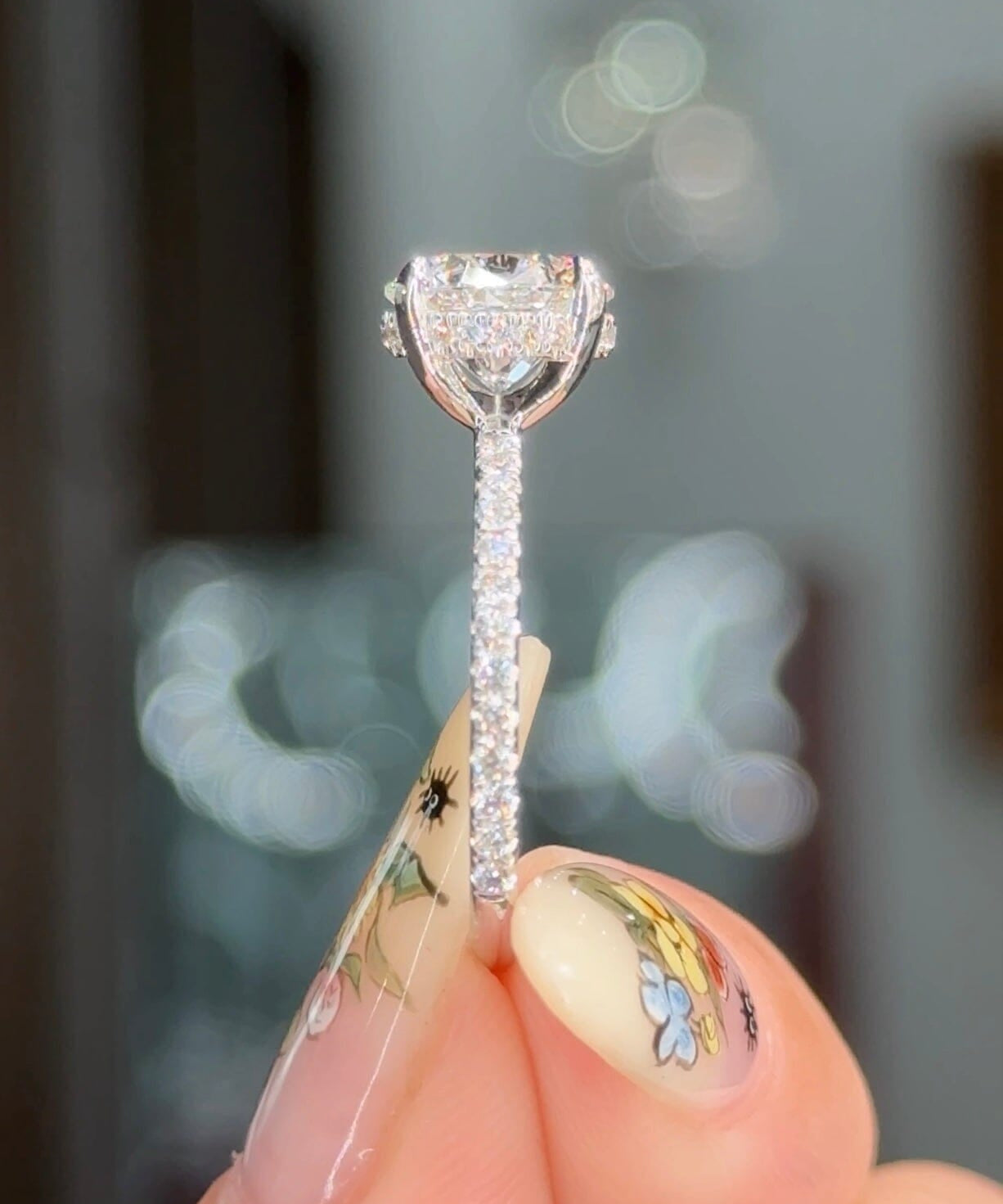 2.02ct D-VS1 Round Lab Diamond Kayla Engagement Rings Princess Bride Diamonds 