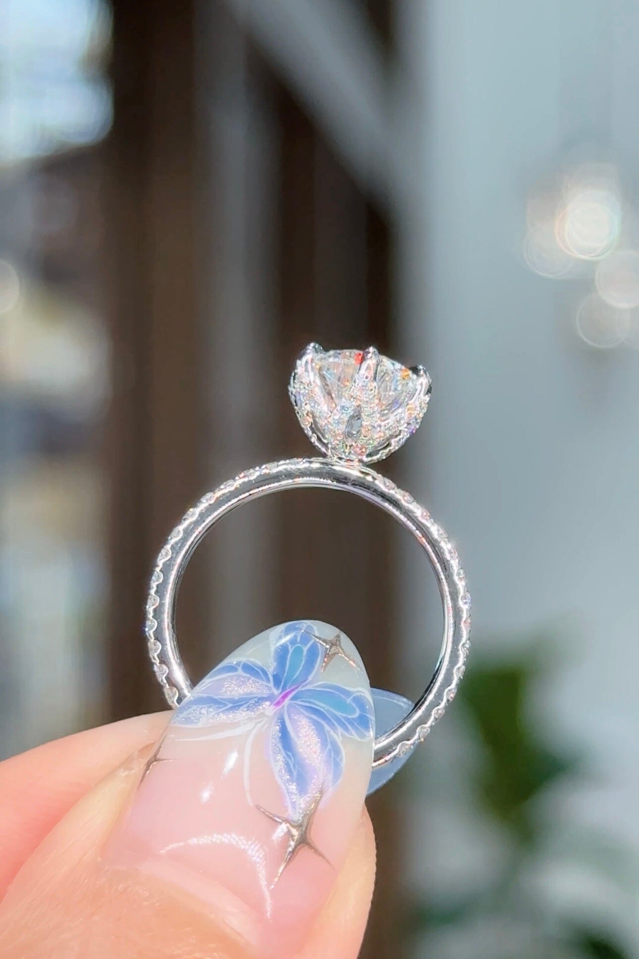 2.02ct D-VS1 Round Lab Diamond Samantha Engagement Rings Princess Bride Diamonds 