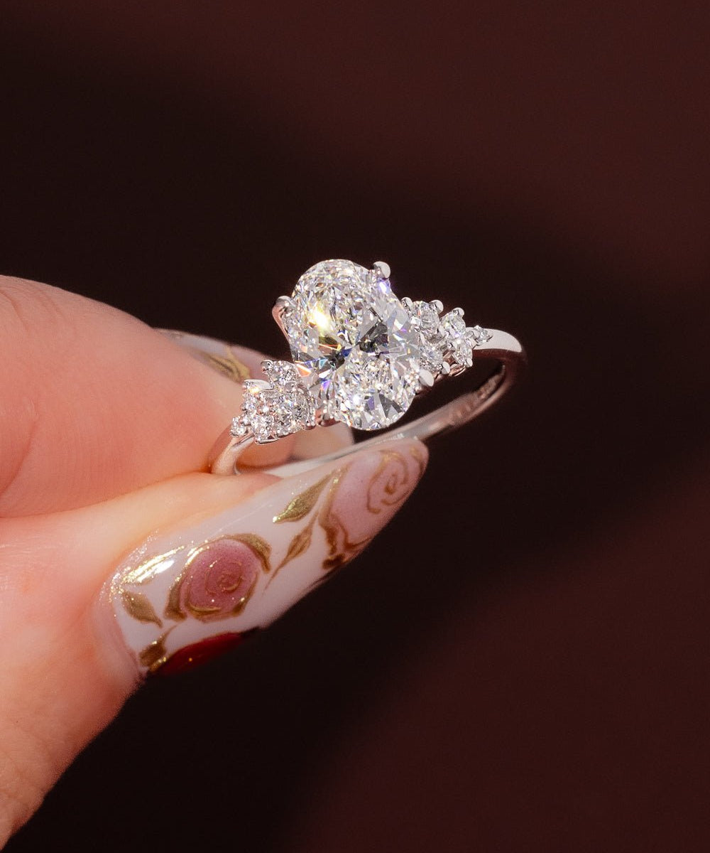 2.02ct D - VVS1 Oval Lab Diamond Nova - PBD Engagement Rings