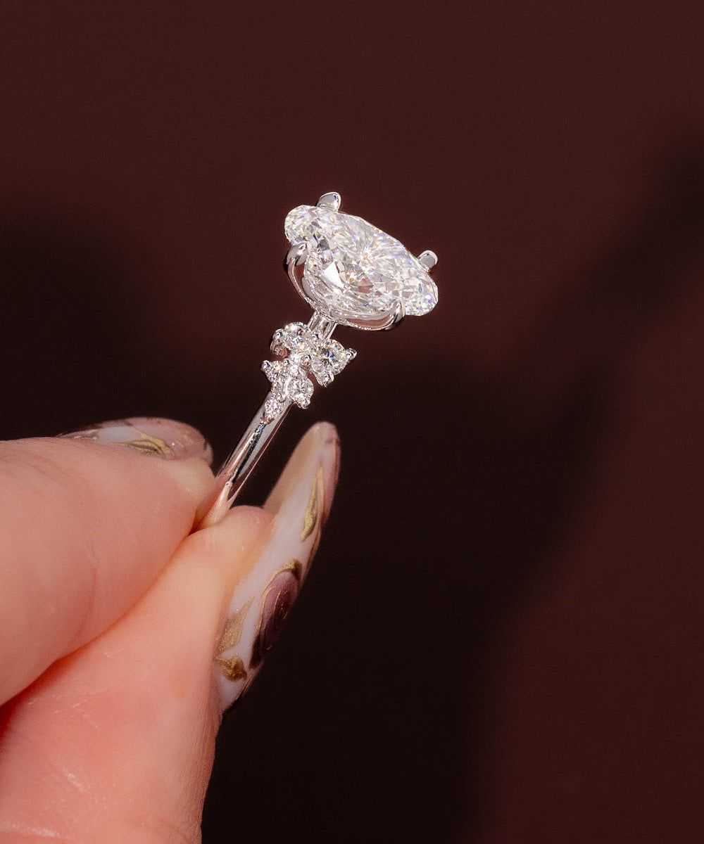 2.02ct D - VVS1 Oval Lab Diamond Nova - PBD Engagement Rings