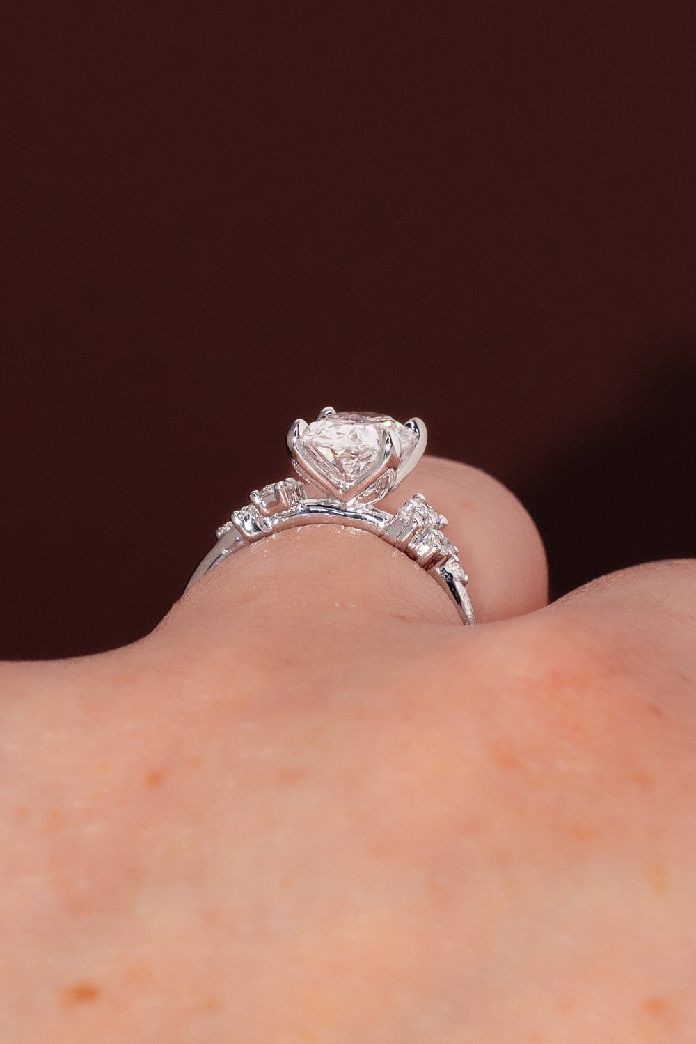 2.02ct D - VVS1 Oval Lab Diamond Nova - PBD Engagement Rings