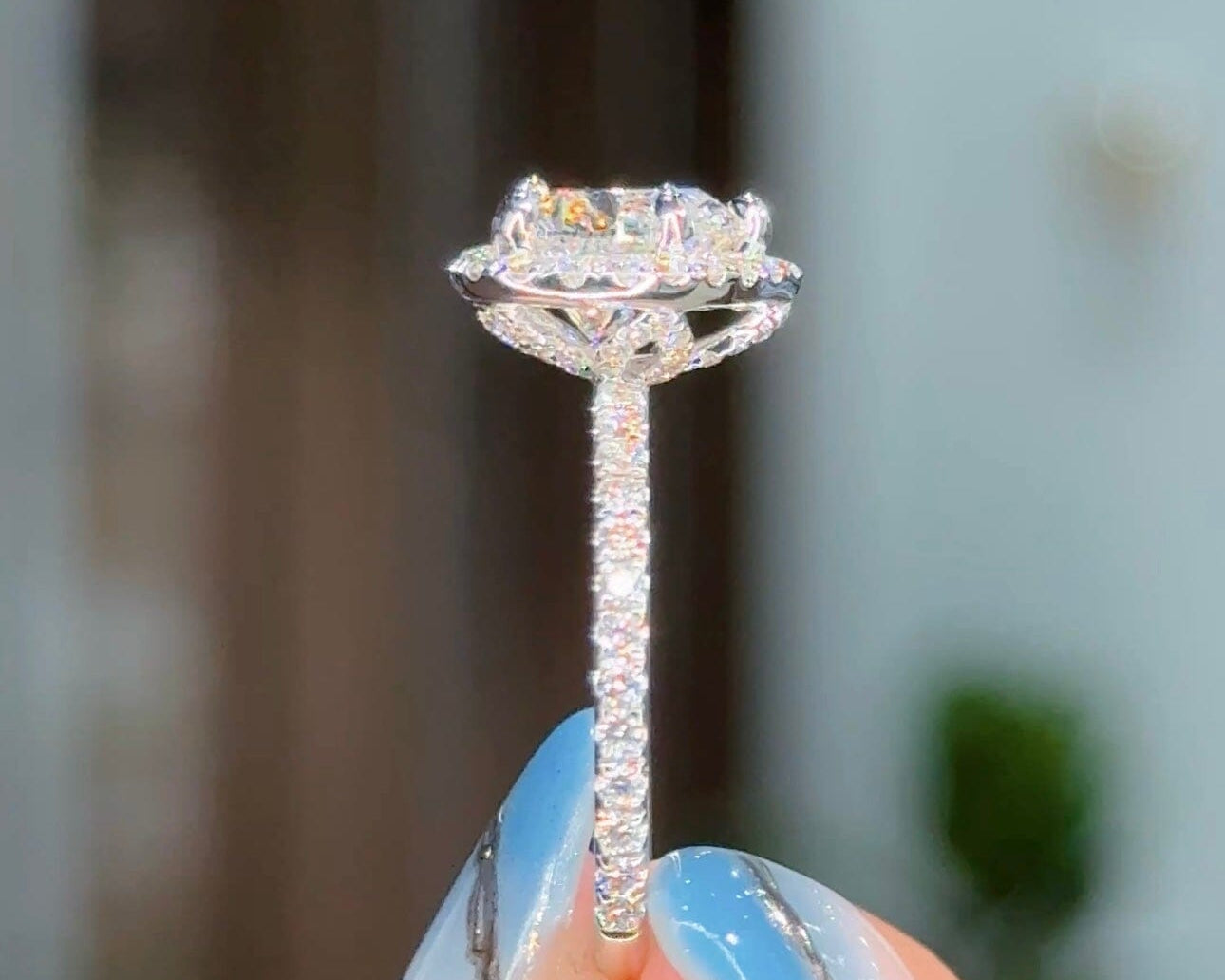 2.02ct D-VVS2 Heart Lab Diamond Leilani Engagement Rings Princess Bride Diamonds 