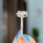 2.02ct D-VVS2 Heart Lab Diamond Leilani Engagement Rings Princess Bride Diamonds 