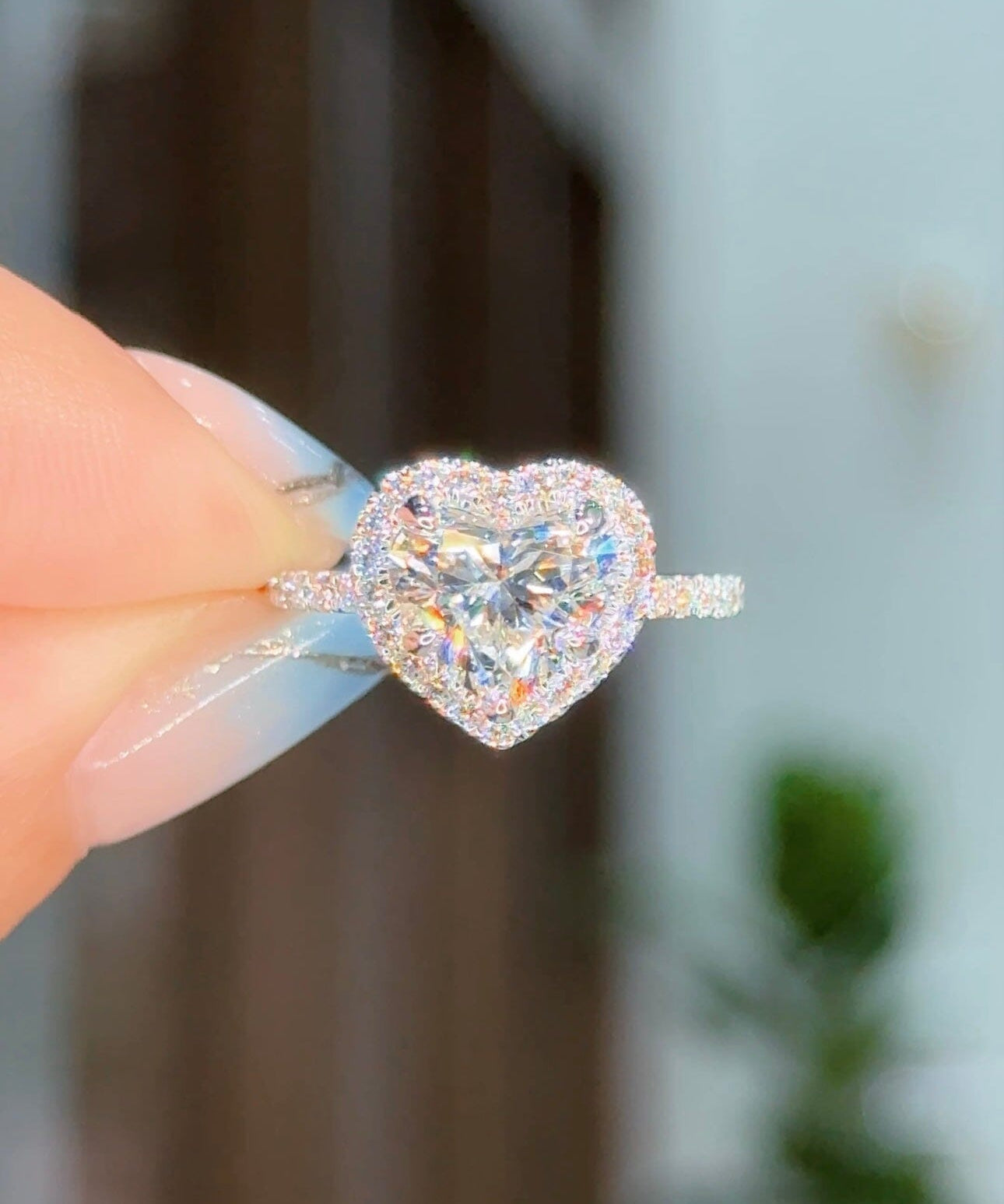 2.02ct D - VVS2 Heart Lab Diamond Leilani - PBD Engagement Rings