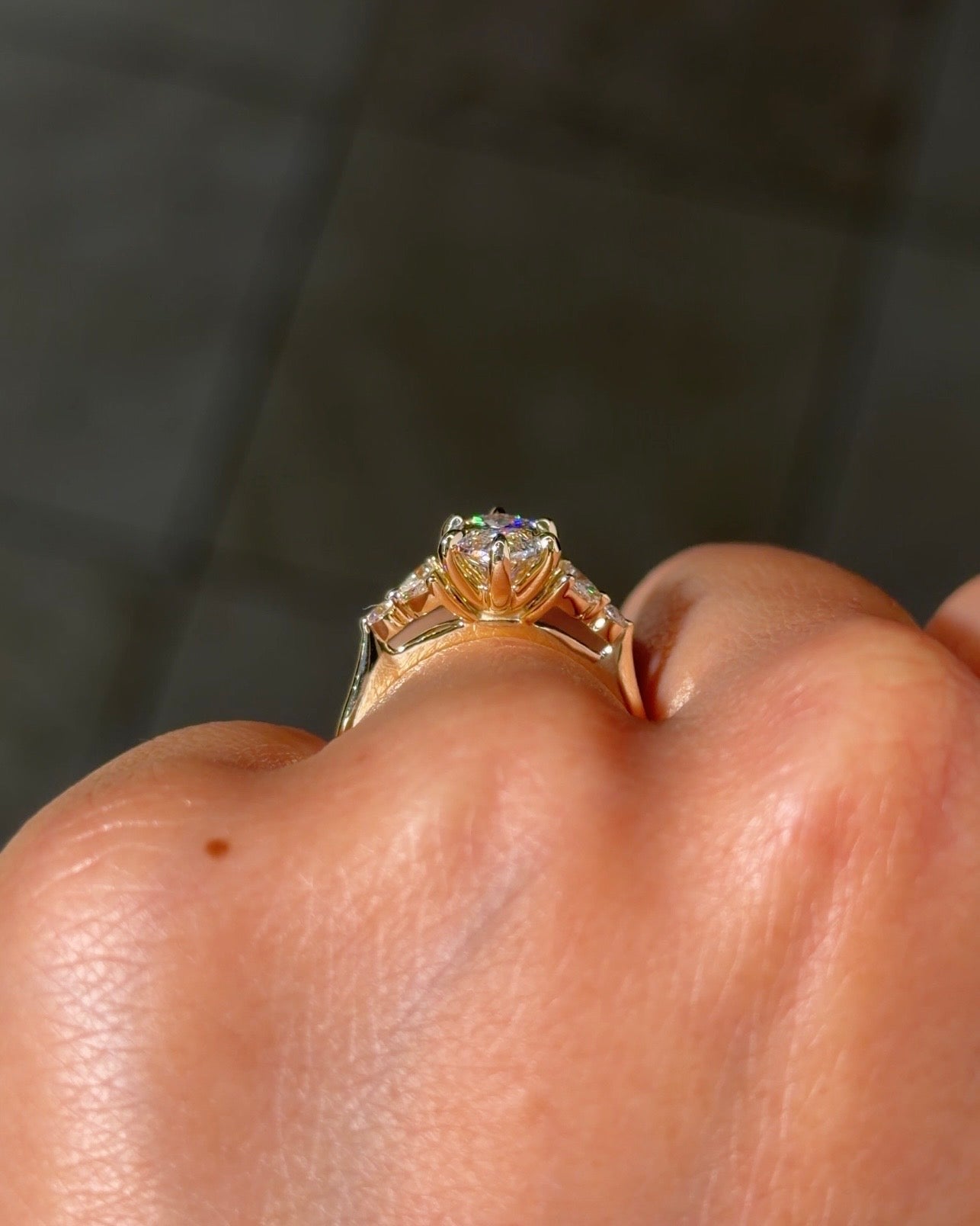 2.02ct D - VVS2 Marquise Lab Diamond Sarah - PBD Engagement Rings