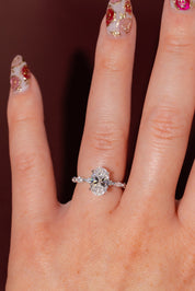 2.02ct D - VVS2 Oval Lab Diamond Rei - PBD Engagement Rings