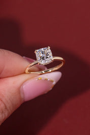2.02ct E - VS1 Cushion Lab Diamond Stephanie - PBD Engagement Rings