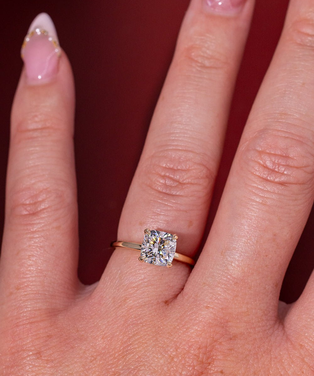 2.02ct E - VS1 Cushion Lab Diamond Stephanie - PBD Engagement Rings