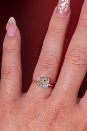 2.02ct E - VS1 Cushion Lab Diamond Stephanie - PBD Engagement Rings