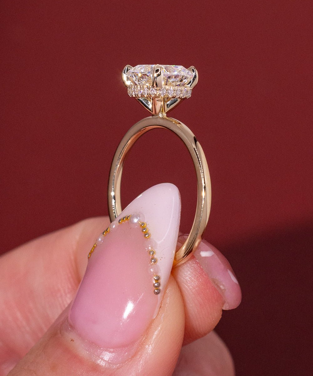 2.02ct E - VS1 Cushion Lab Diamond Stephanie - PBD Engagement Rings