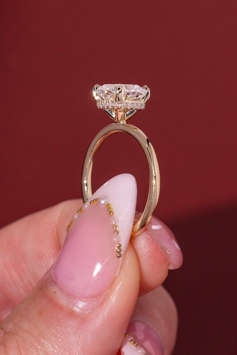 2.02ct E - VS1 Cushion Lab Diamond Stephanie - PBD Engagement Rings