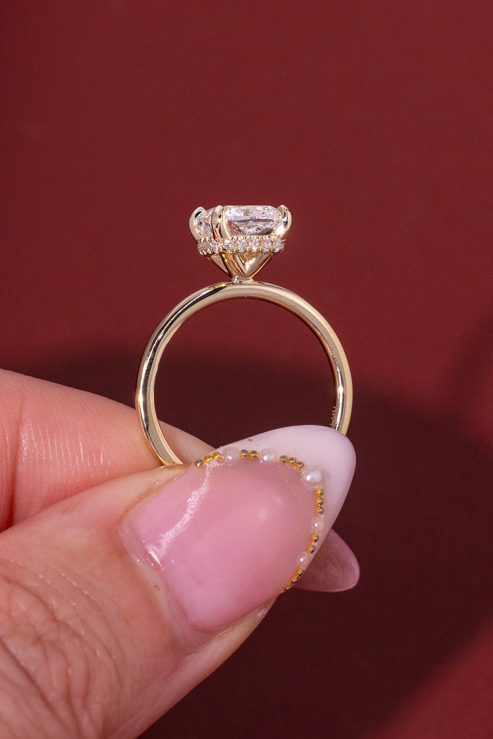 2.02ct E - VS1 Cushion Lab Diamond Stephanie - PBD Engagement Rings