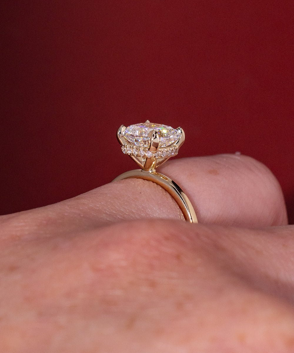 2.02ct E - VS1 Cushion Lab Diamond Stephanie - PBD Engagement Rings