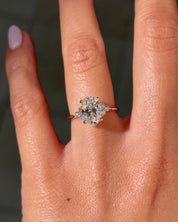 2.02ct E - VS1 Oval Lab Diamond Lindsey - PBD Engagement Rings