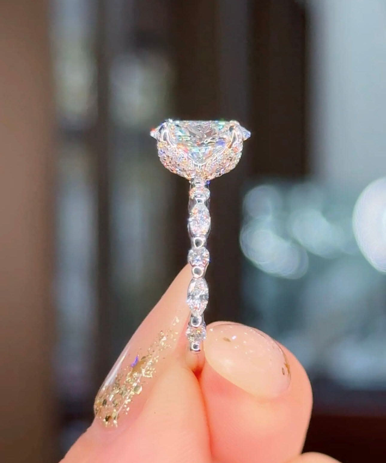 2.02ct E-VS1 Oval Lab Diamond Ren - PBD Engagement Rings