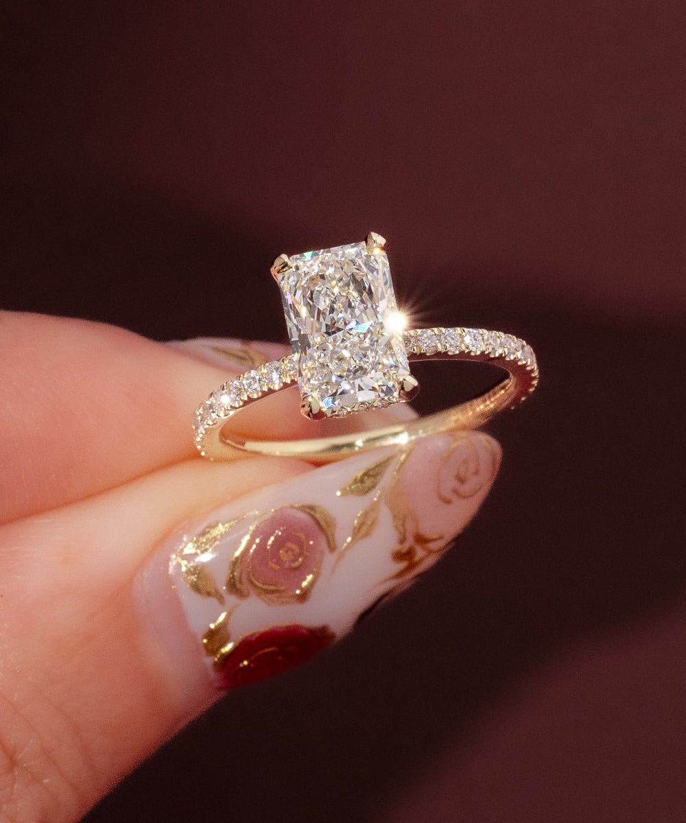 2.02ct E - VS1 Radiant Lab Diamond Stephanie - PBD Engagement Rings