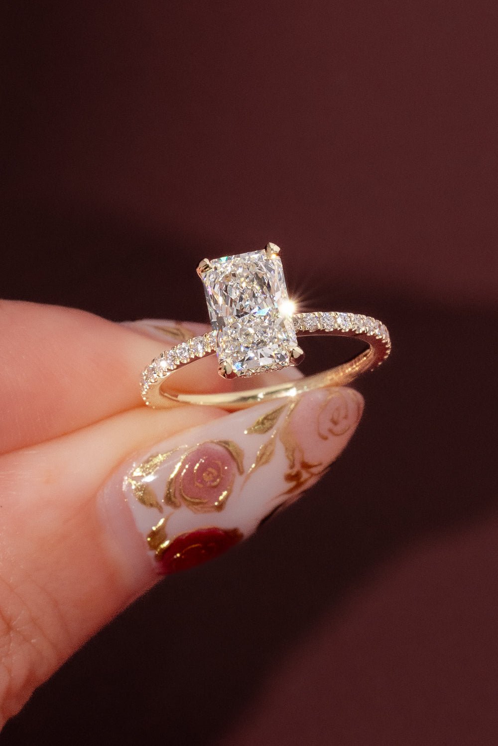 2.02ct E - VS1 Radiant Lab Diamond Stephanie - PBD Engagement Rings