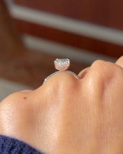 2.02ct E-VVS1 Oval Lab Diamond Kayla Inlay - PBD Engagement Rings