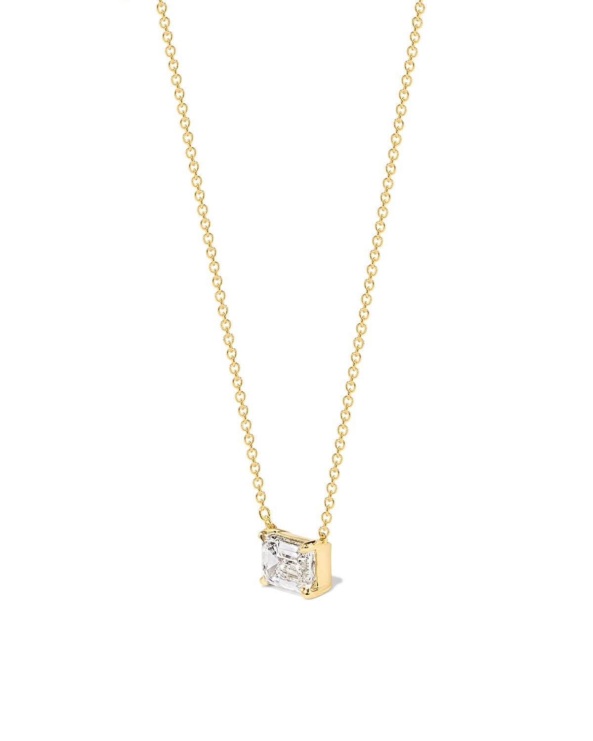 2.02ct E - VVS2 Brandi Emerald Necklace - PBD Necklaces