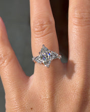 2.02ct E - VVS2 Marquise Lab Diamond Ariel - PBD Engagement Rings