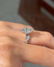 2.02ct E - VVS2 Marquise Lab Diamond Ariel - PBD Engagement Rings