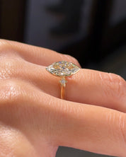 2.02ct E-VVS2 Marquise Lab Diamond Kira - PBD Engagement Rings