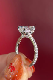 2.02ct E - VVS2 Oval Lab Diamond Alice - PBD Engagement Rings