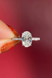 2.02ct E - VVS2 Oval Lab Diamond Alice - PBD Engagement Rings