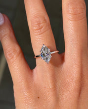 2.02ct F - VS1 Marquise Lab Diamond Leah - PBD Engagement Rings