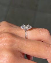 2.02ct F - VS1 Marquise Lab Diamond Leah - PBD Engagement Rings