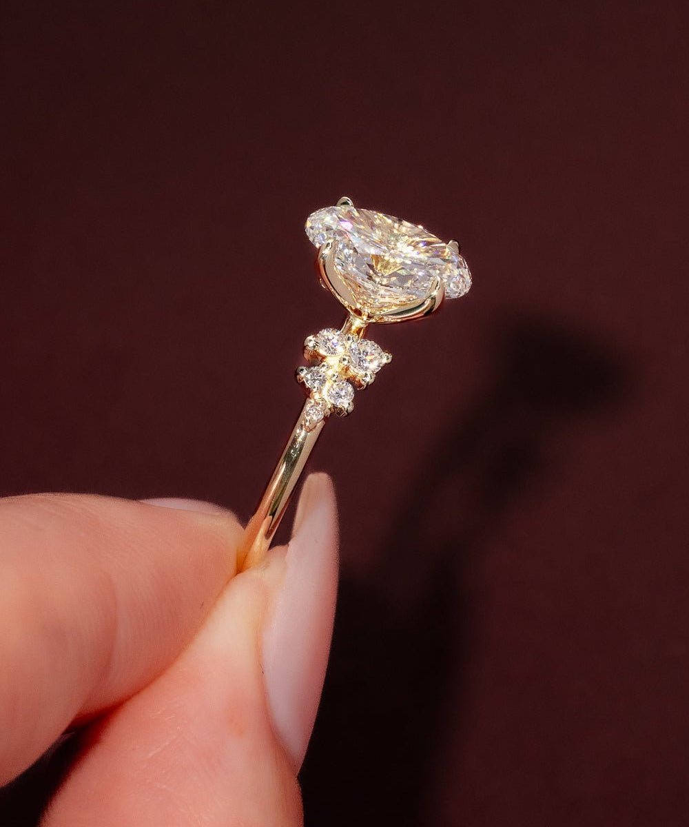 2.02ct F - VS1 Oval Lab Diamond Nova - PBD Engagement Rings