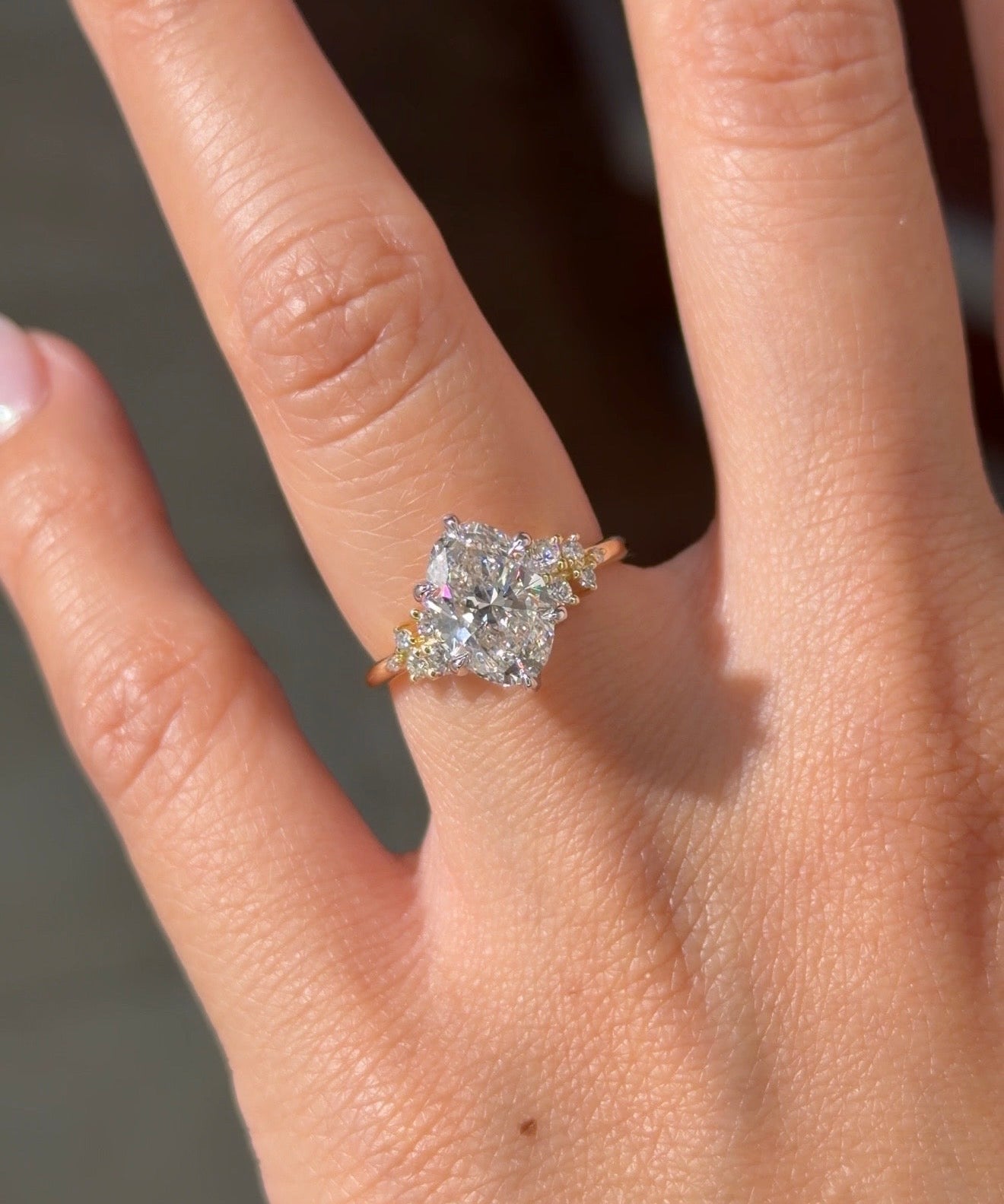 2.02ct F - VS1 Oval Lab Diamond Nova - PBD Engagement Rings