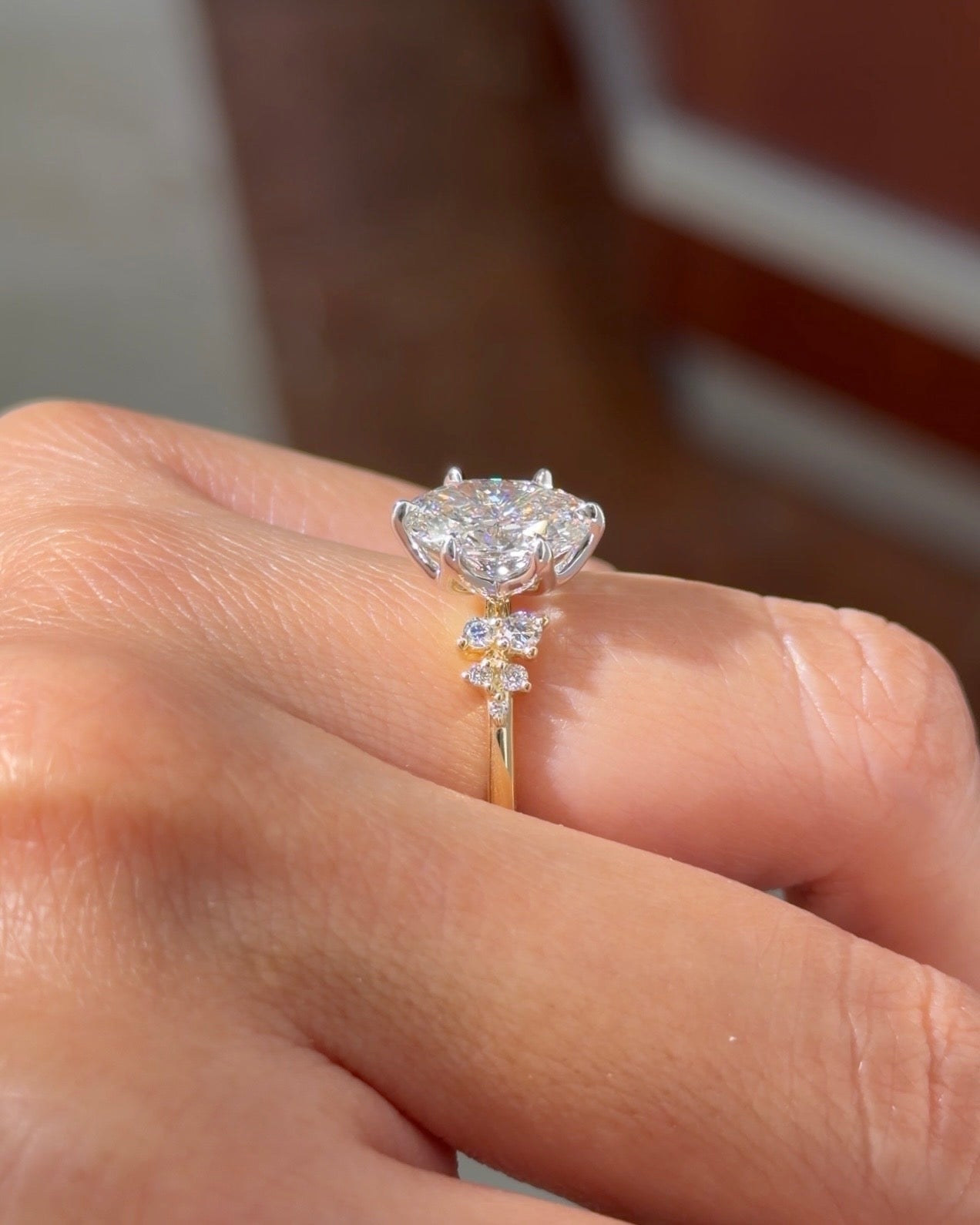 2.02ct F - VS1 Oval Lab Diamond Nova - PBD Engagement Rings
