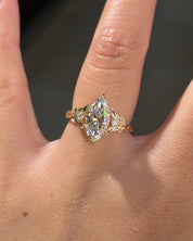 2.02ct F-VVS2 Marquise Lab Diamond Arwen - PBD Engagement Rings