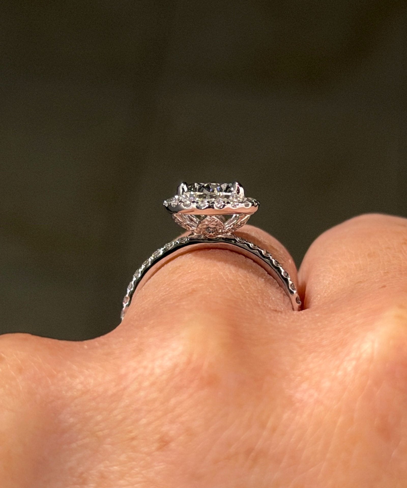 2.02ct F-VVS2 Pear Lab Diamond Leilani - PBD Engagement Rings