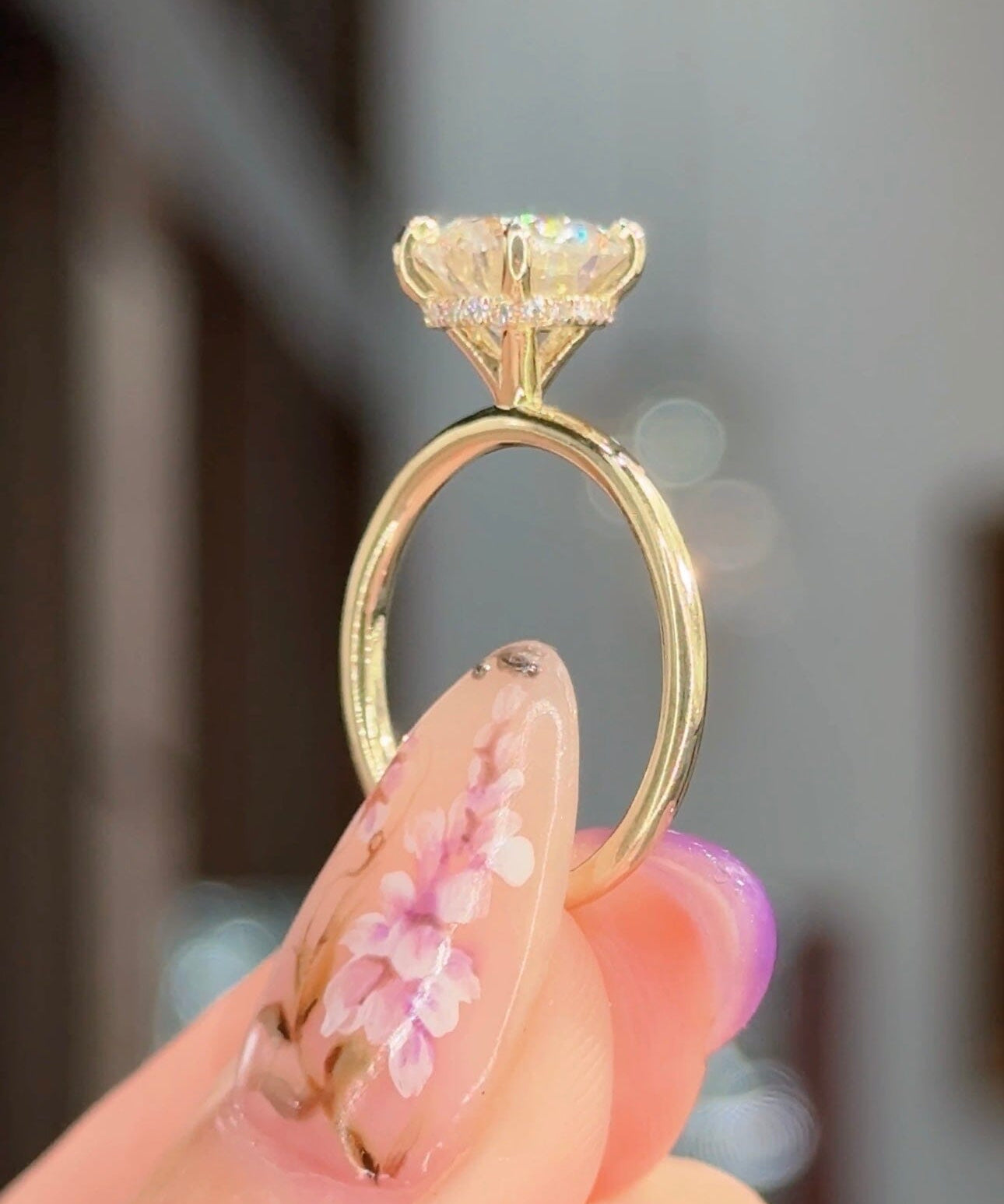 2.02ct J-I2 Round Natural Diamond Stephanie Engagement Rings Princess Bride Diamonds 