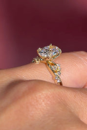 2.03ct D - VS1 Oval Lab Diamond Ariel - PBD Engagement Rings