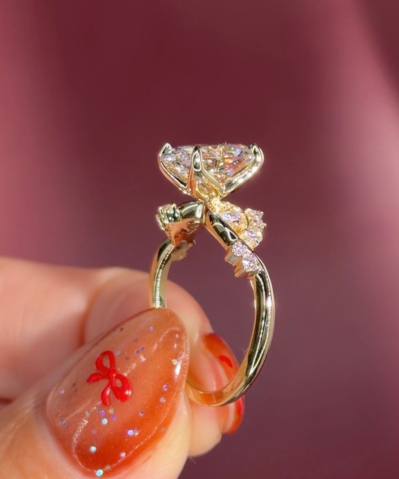 2.03ct D - VS1 Oval Lab Diamond Ariel - PBD Engagement Rings