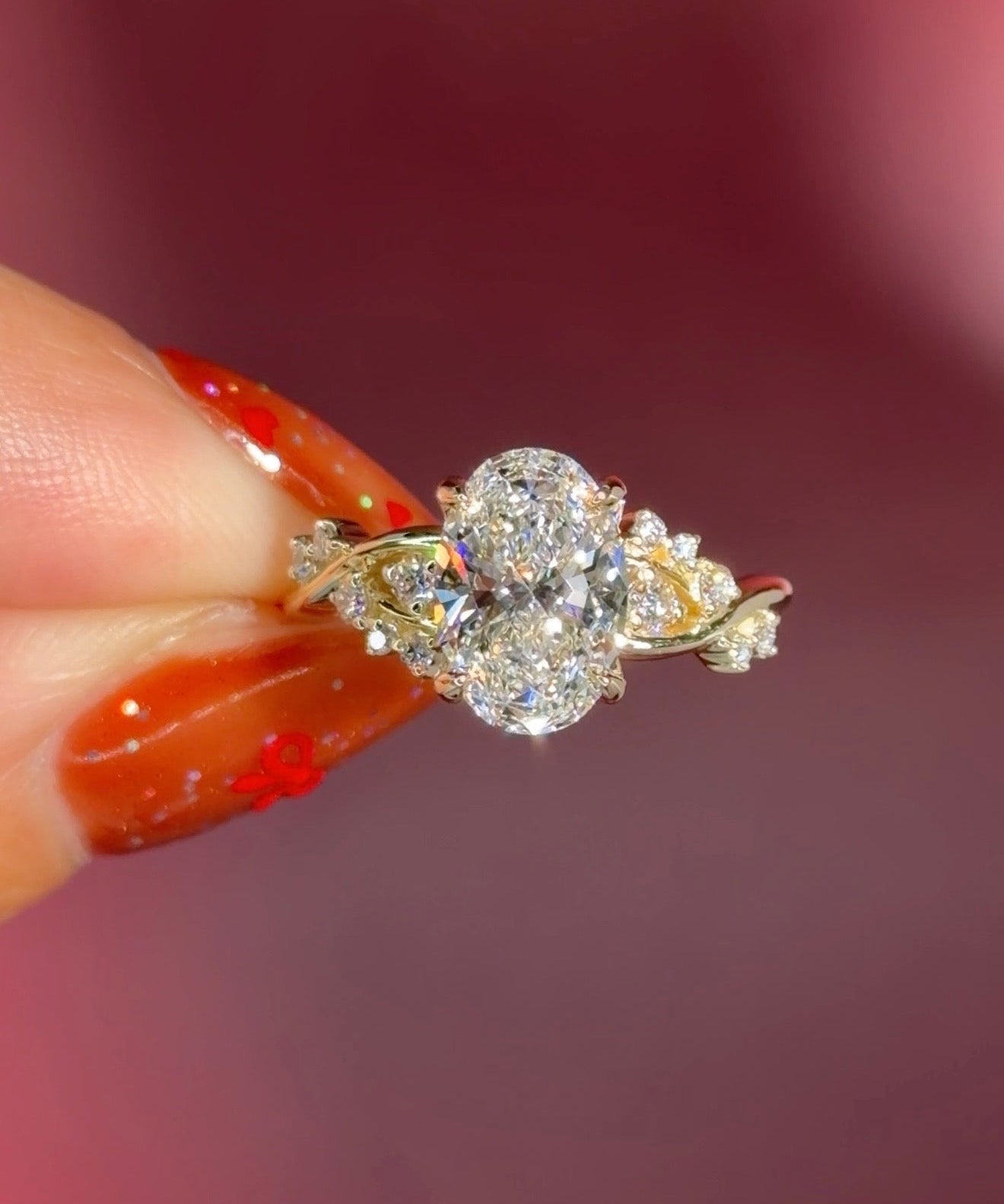 2.03ct D - VS1 Oval Lab Diamond Ariel - PBD Engagement Rings