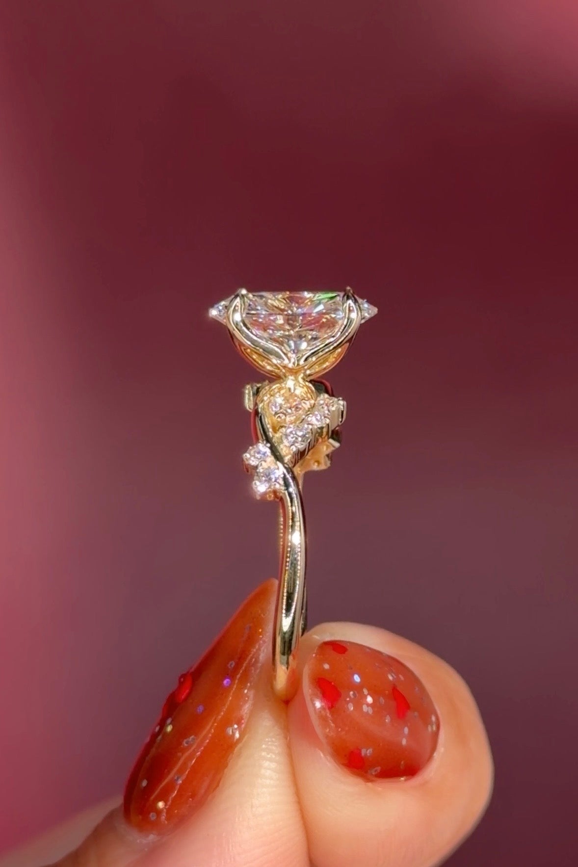 2.03ct D - VS1 Oval Lab Diamond Ariel - PBD Engagement Rings