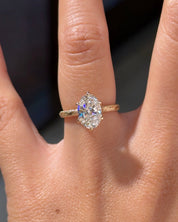 2.03ct D-VVS1 Oval Lab Diamond Six Prong Victoria - PBD Engagement Rings