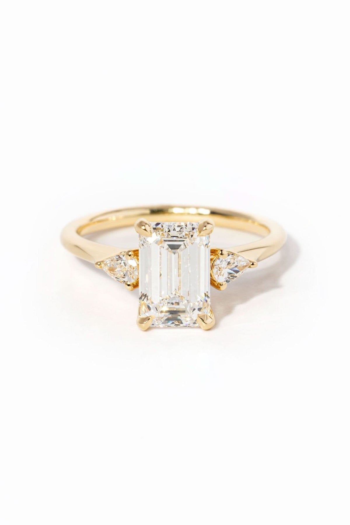 2.03ct D - VVS2 Emerald Diamond Petite Gracie - PBD Engagement Rings