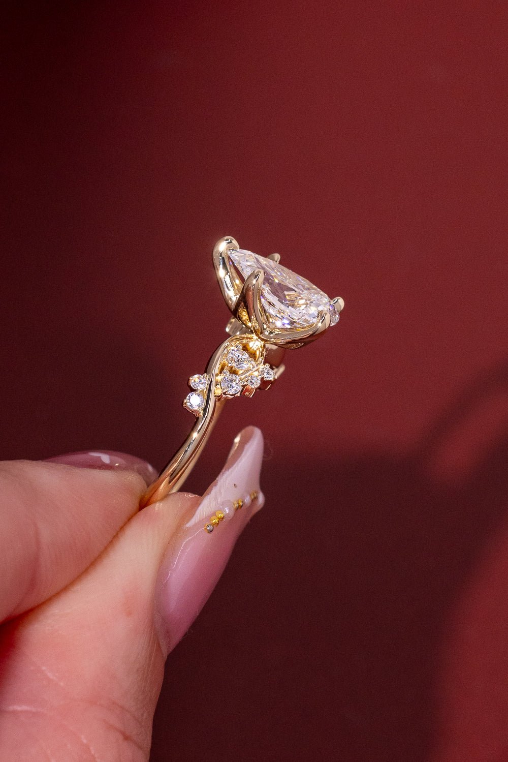 2.03ct D - VVS2 Pear Lab Diamond Ariel - PBD Engagement Rings