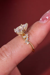2.03ct D - VVS2 Pear Lab Diamond Ariel - PBD Engagement Rings