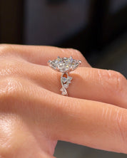 2.03ct E-VS1 Marquise Lab Diamond Ariel - PBD Engagement Rings