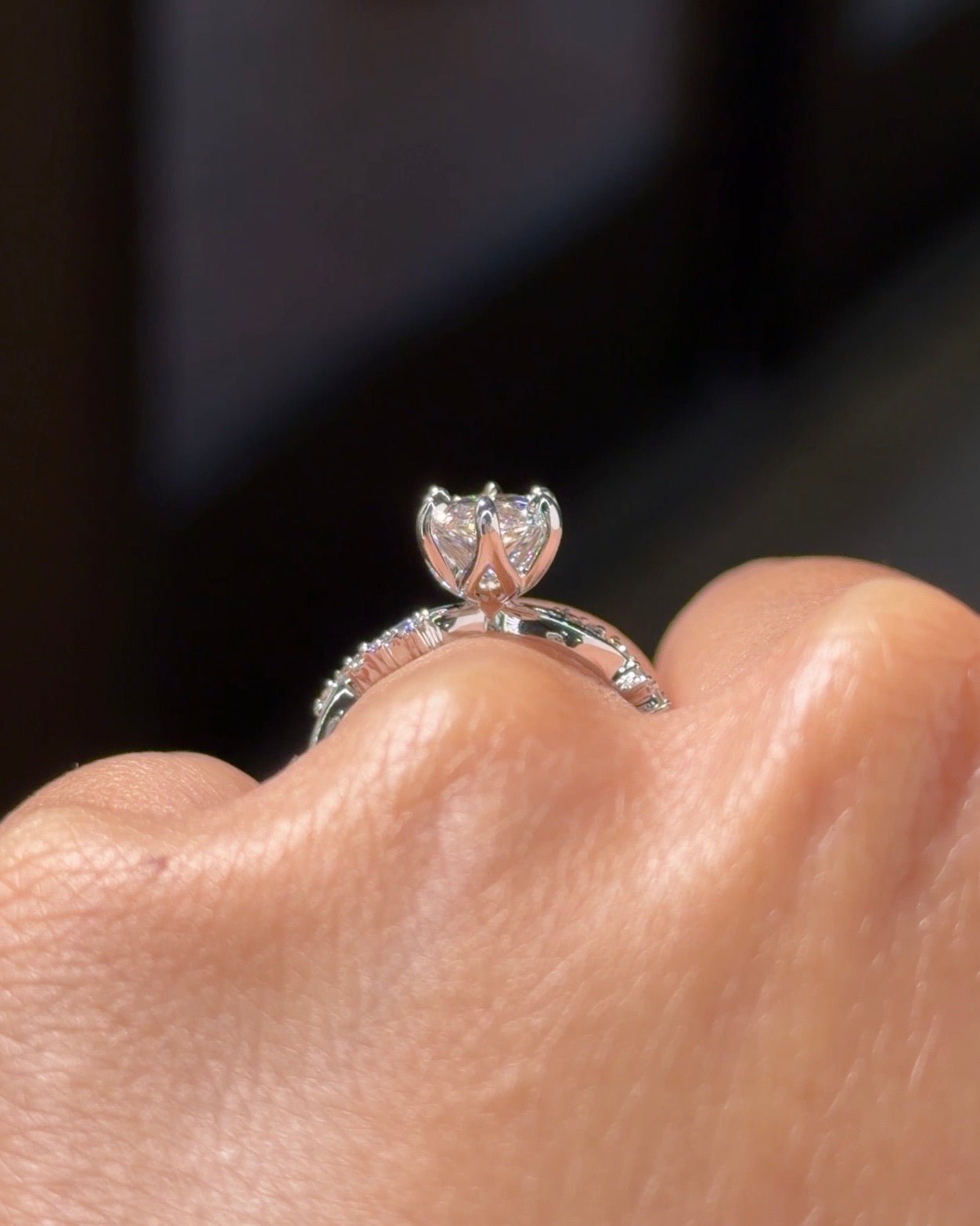 2.03ct E-VS1 Marquise Lab Diamond Ariel - PBD Engagement Rings