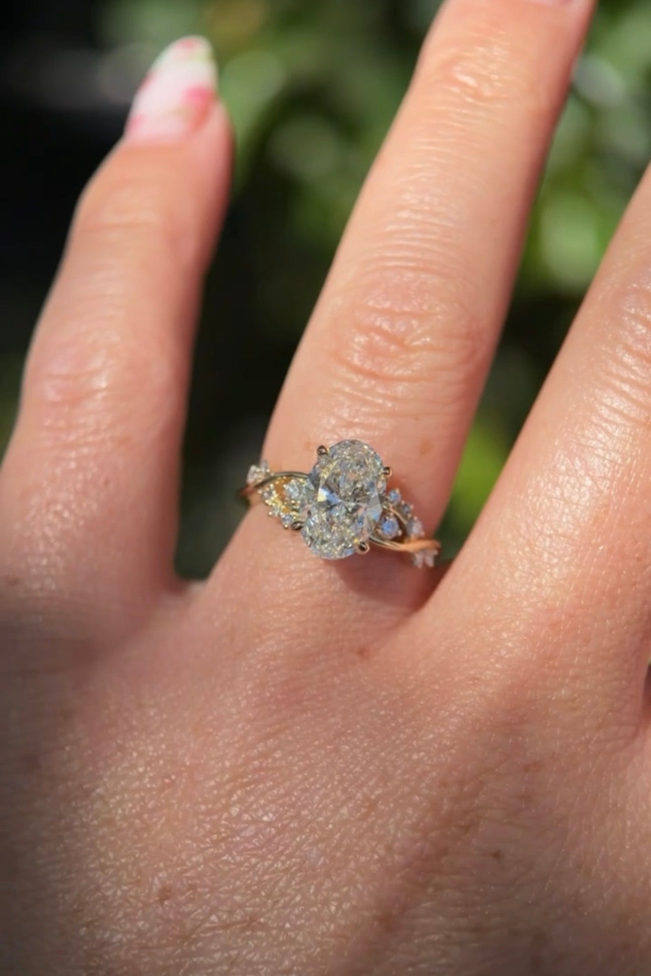 2.03ct E - VS1 Oval Lab Diamond Ariel - PBD Engagement Rings