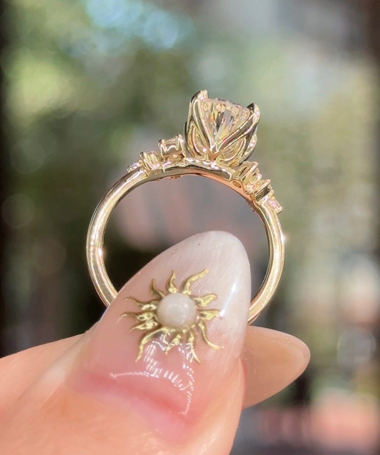 2.03ct E-VS1 Pear Lab Diamond Nova Engagement Rings Princess Bride Diamonds 