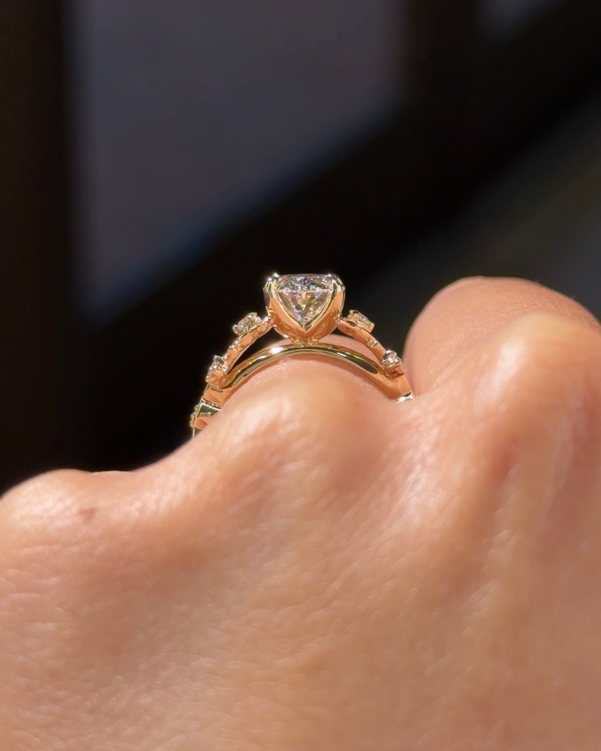 2.03ct F-VS1 Oval Lab Diamond Arwen - PBD Engagement Rings